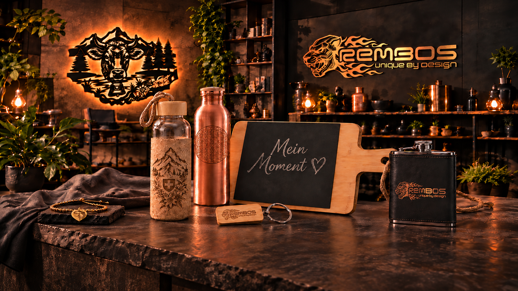 Personalisierte Rembos Lifestyle-Produkte und Geschenkideen
